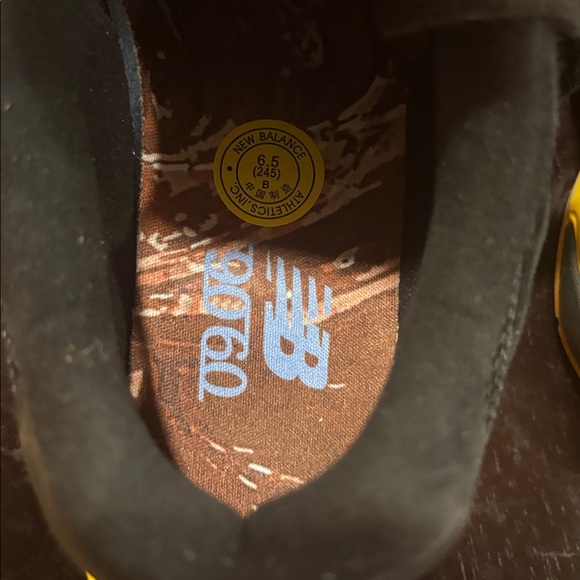 Black and Yellow New Balance - Picture 5 of 6